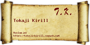 Tokaji Kirill névjegykártya